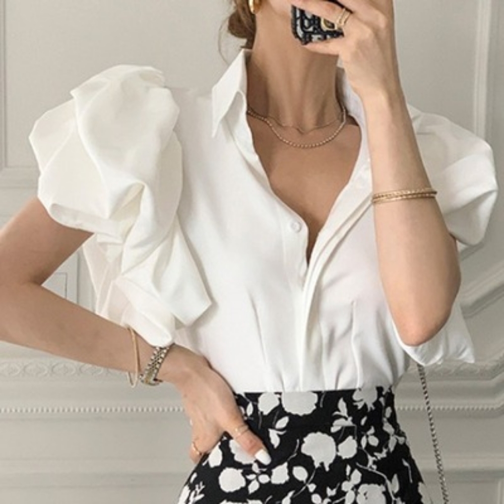 Women Chiffon Blouse - Picture 3 of 3